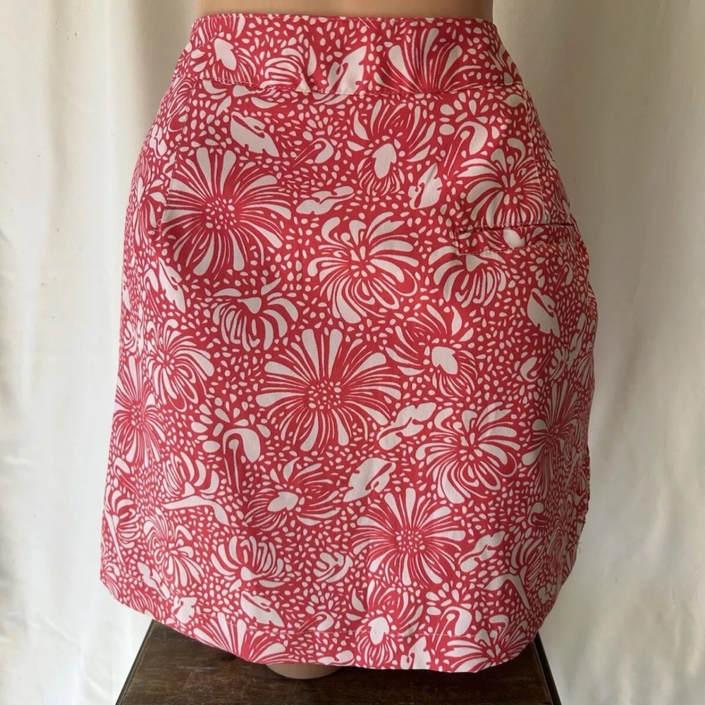 Coral Bay Floral Pink Women's Golf Tennis Pickleball Skort Skirt Women’s 12